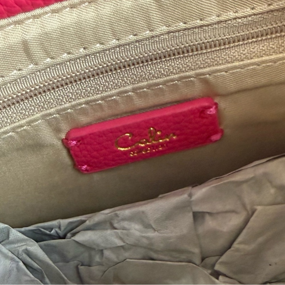 Calin Collection Pink Crossbody Purse Vegan Leather PETA Approved Bag NWT NEW - Picture 12 of 12